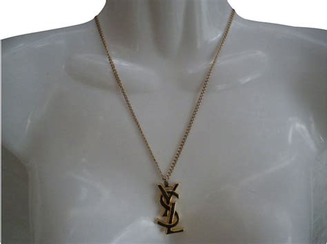 collier ysl femme or|ysl st laurent jewelry.